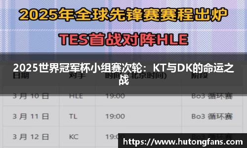 2025世界冠军杯小组赛次轮：KT与DK的命运之战