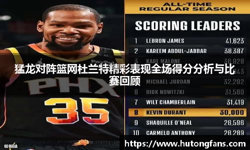 猛龙对阵篮网杜兰特精彩表现全场得分分析与比赛回顾